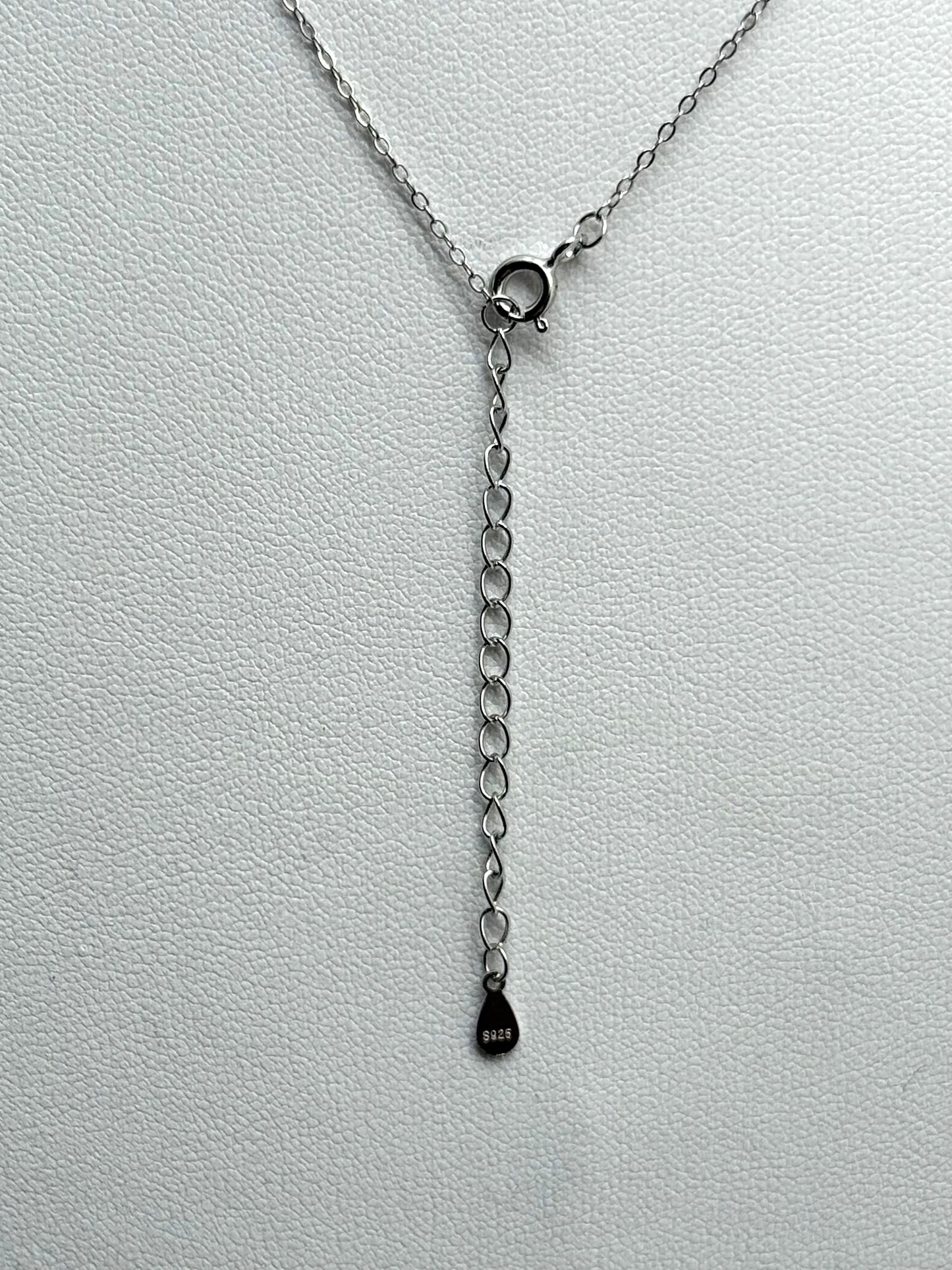 Love on Mountain Outline Pendant in Sterling Silver