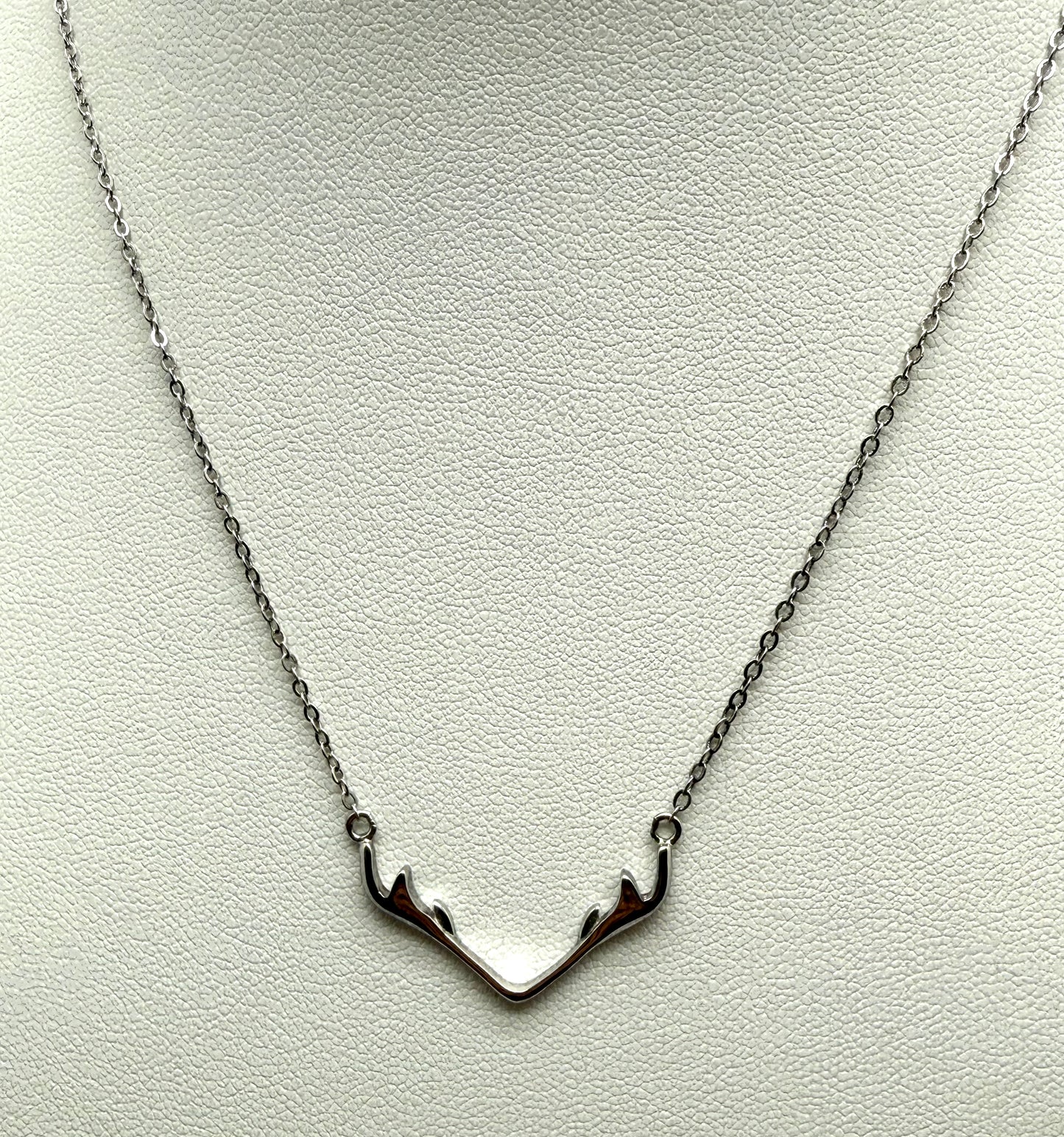 The Antler Pendant in Sterling Silver