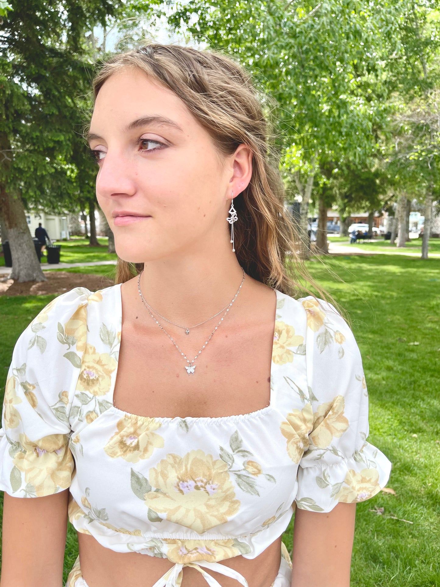 Double Butterfly Necklaces