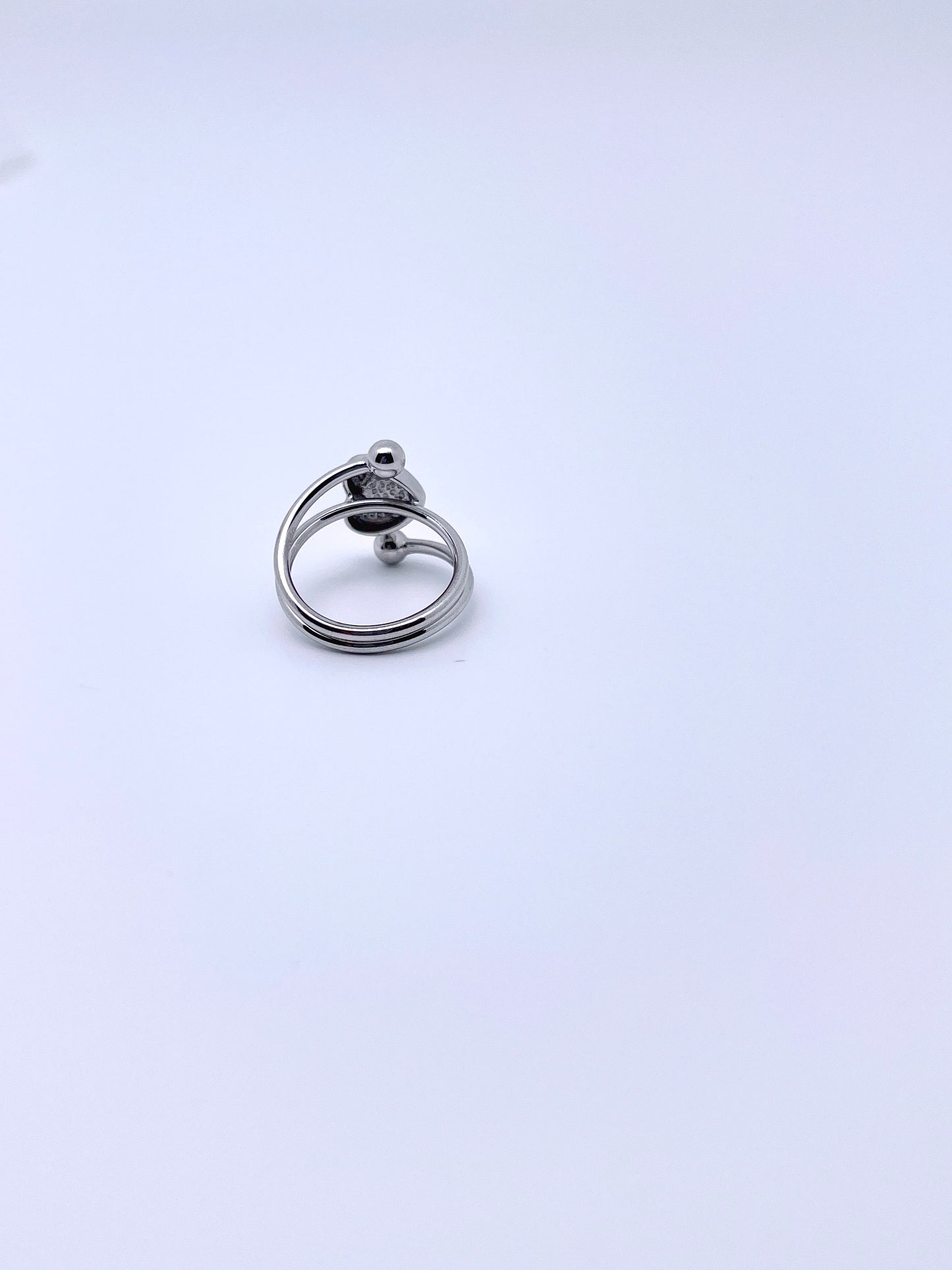 Sweet Heart Open Ring in Sterling Silver
