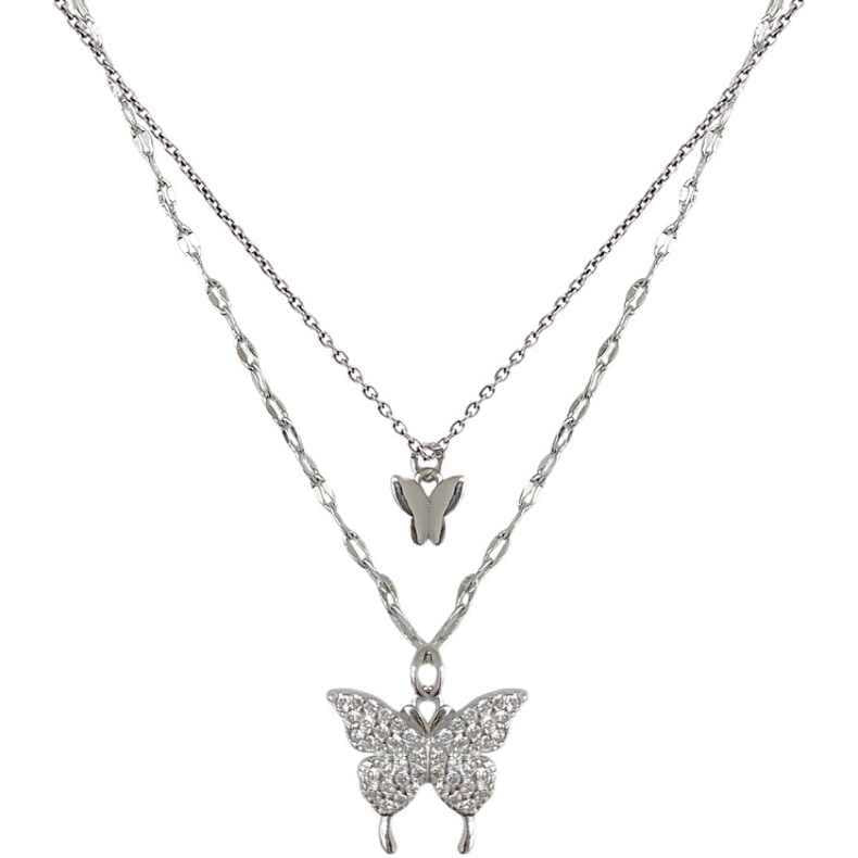 Double Butterfly Necklaces