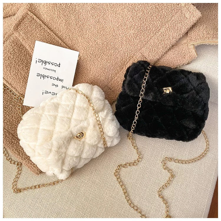 Mini Fluffy Crossbody Purse