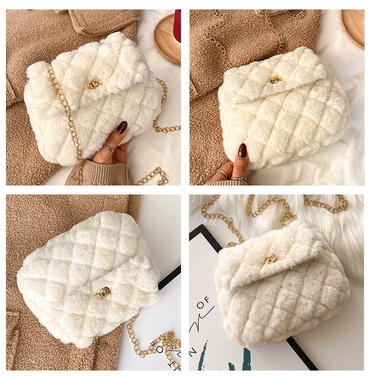 Mini Fluffy Crossbody Purse