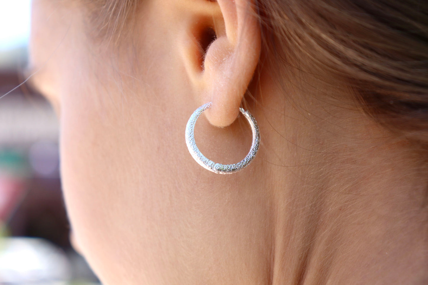 Sparkle Huggie Hoop Earrings