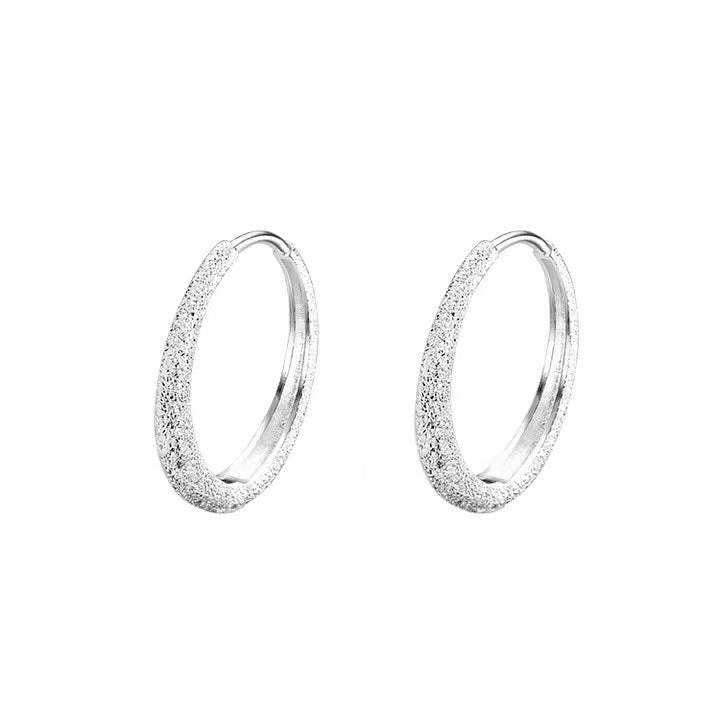 Sparkle Huggie Hoop Earrings