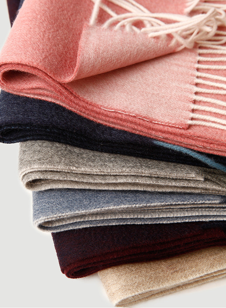 Tri-color Square Cashmere Scarves
