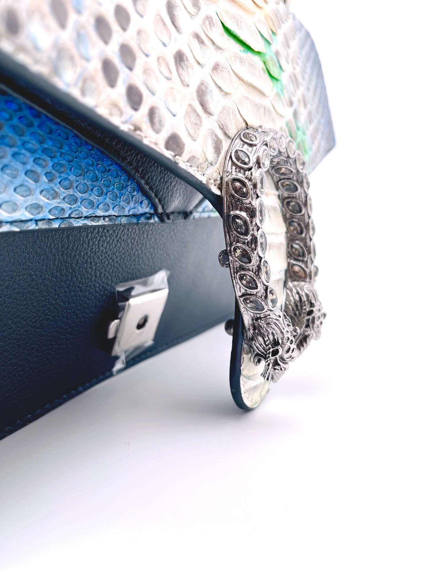 Python Skin Leather Purse