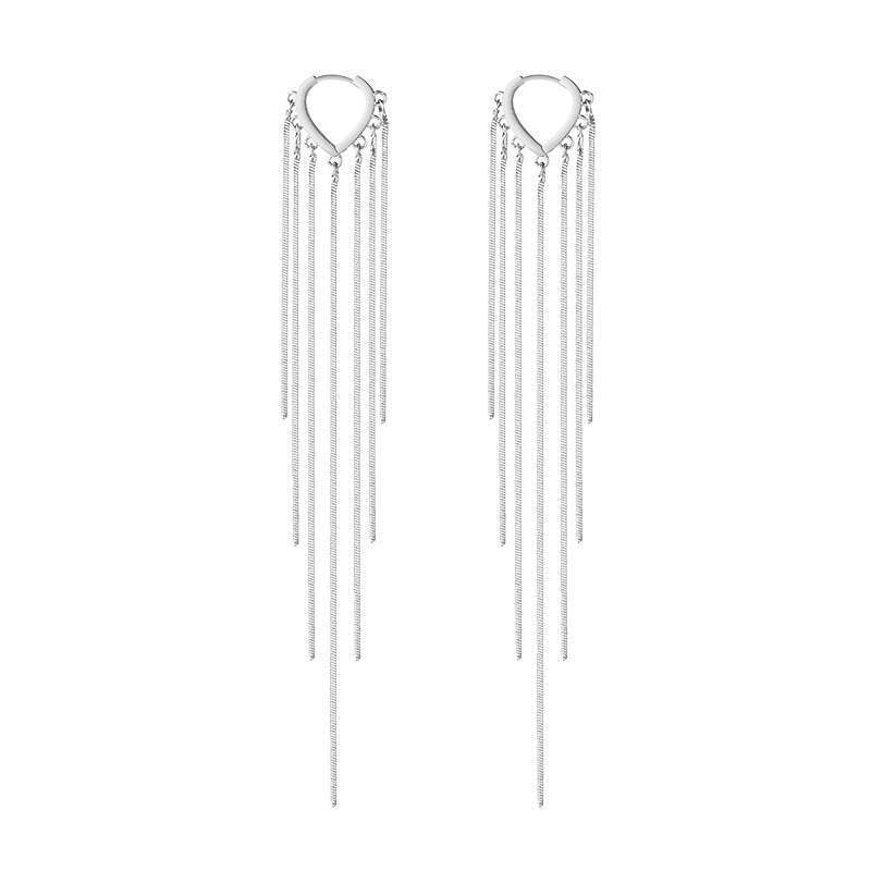 Multi-chain Tassel Earrings