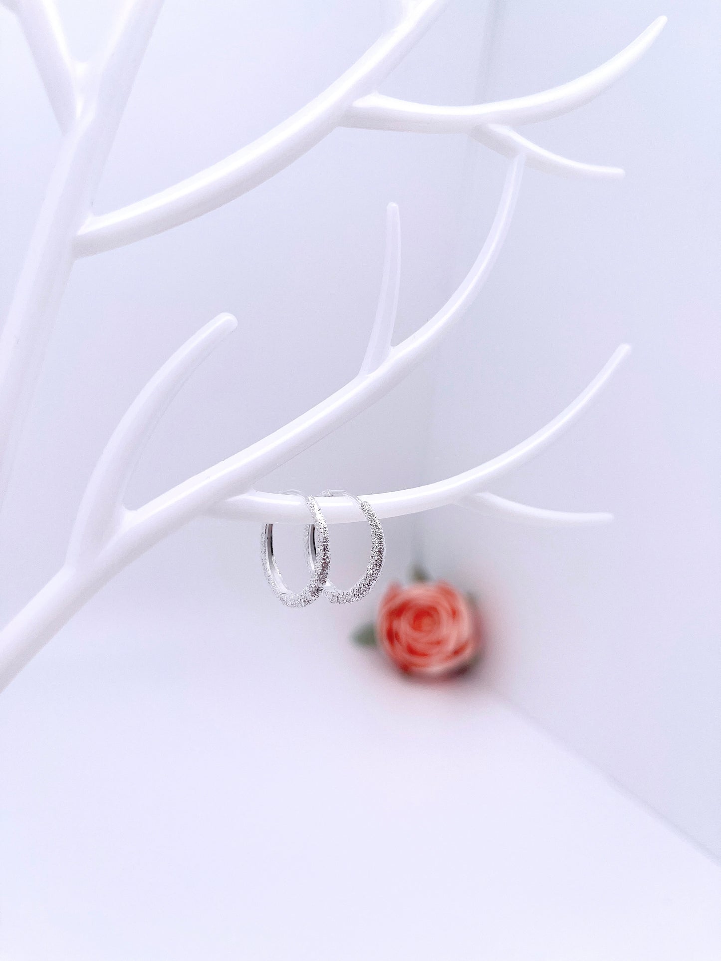 Sparkle Huggie Hoop Earrings