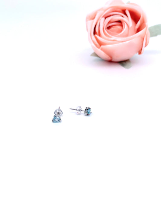 Sweet Heart Gemstone Studs