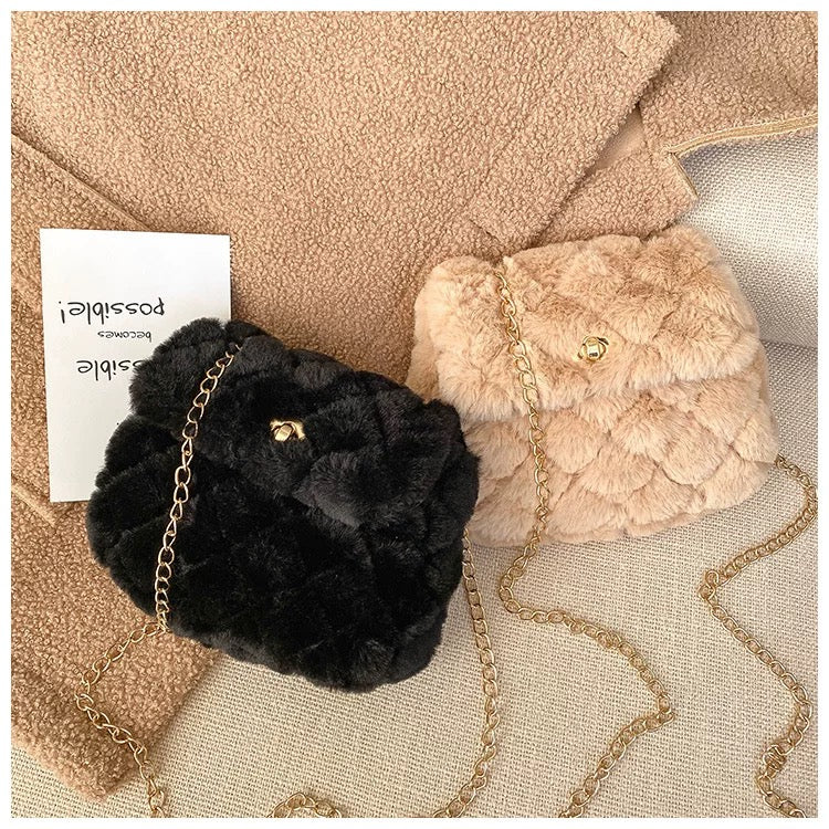 Mini Fluffy Crossbody Purse
