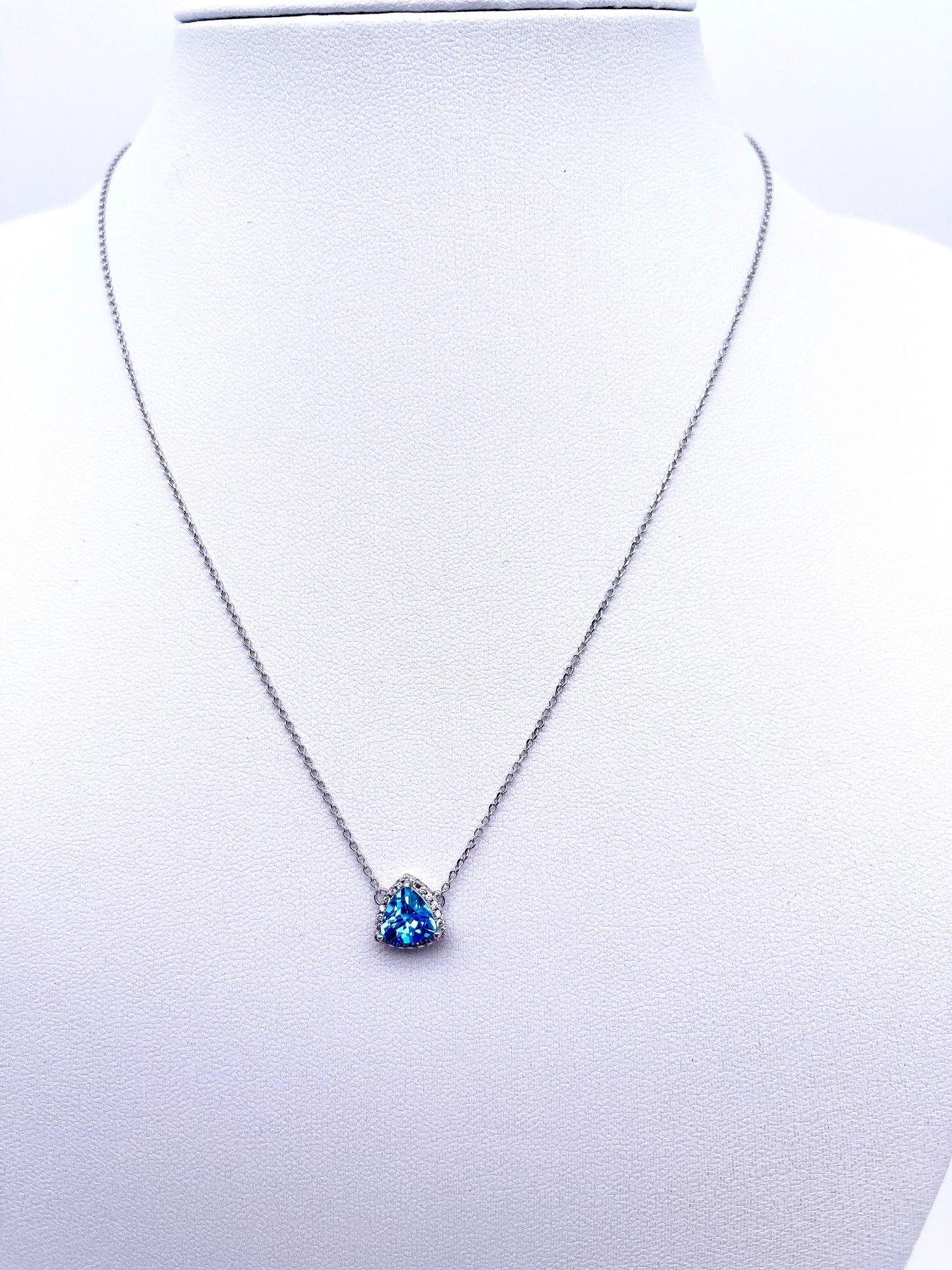 Triangle Pendants in Topaz