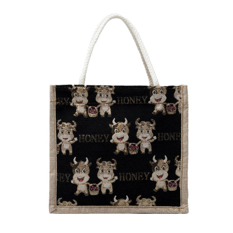 Small Happycow Canvas Totes