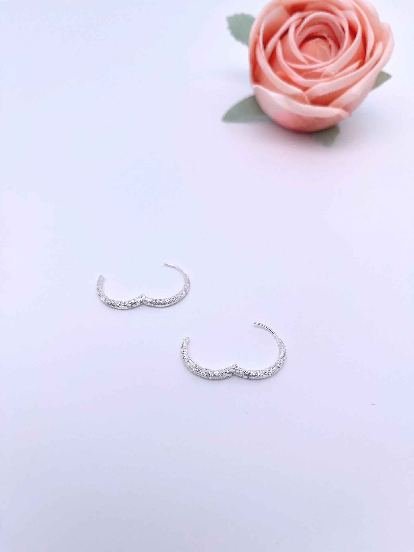 Sparkle Huggie Hoop Earrings