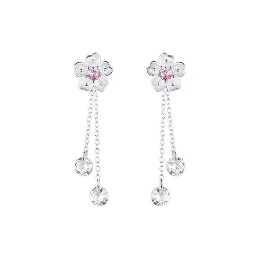 Cherry Blossom Dangle Earrings