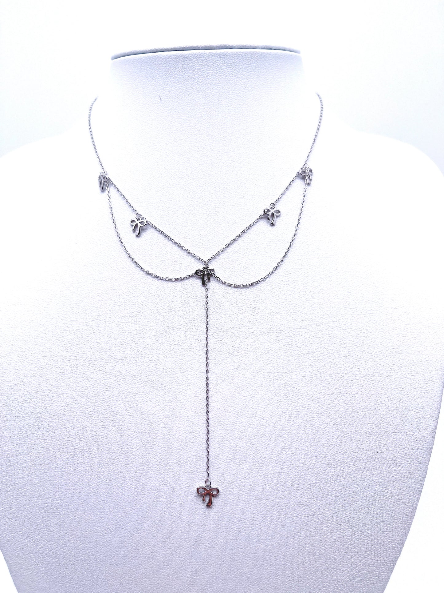 Bow Tie Multi-chain Necklaces