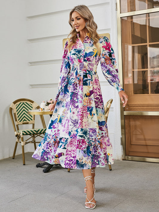Sweet Purple Midi Dress