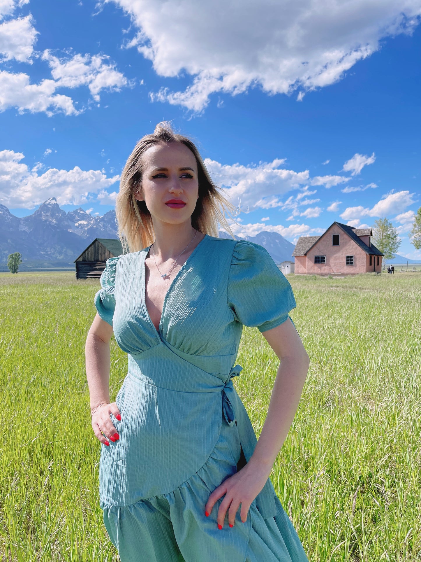 The Green Angel Wrap Dress