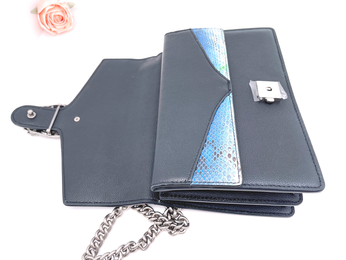Python Skin Leather Purse