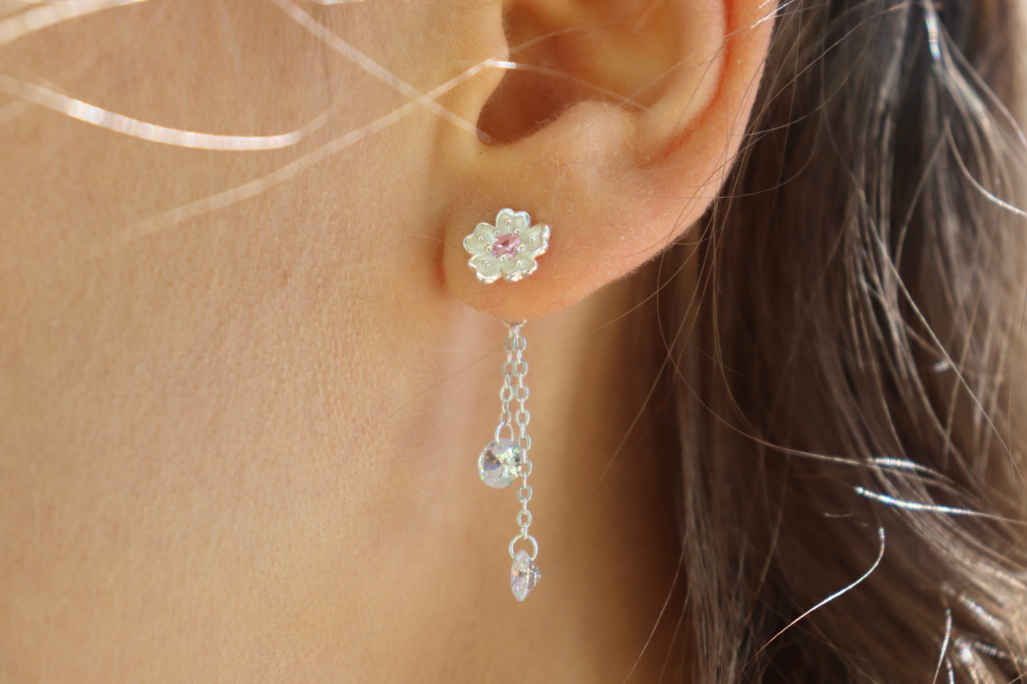 Cherry Blossom Dangle Earrings