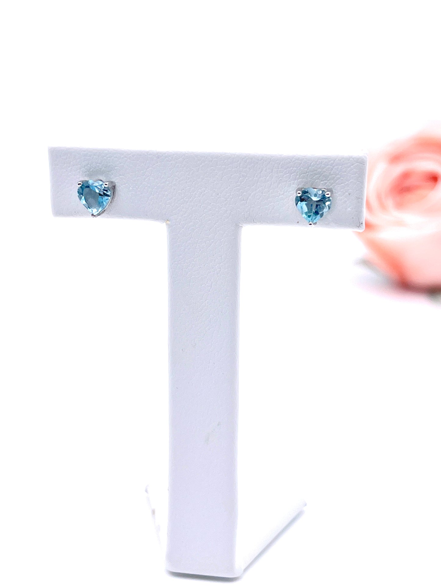 Sweet Heart Gemstone Studs