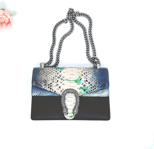 Python Skin Leather Purse