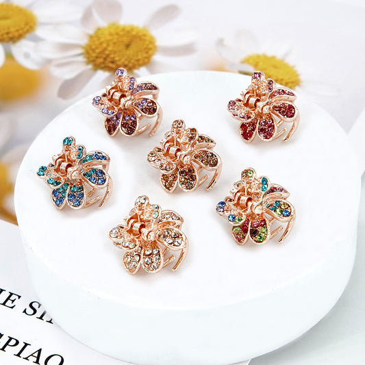 Small Floral Hair Claw Clips
