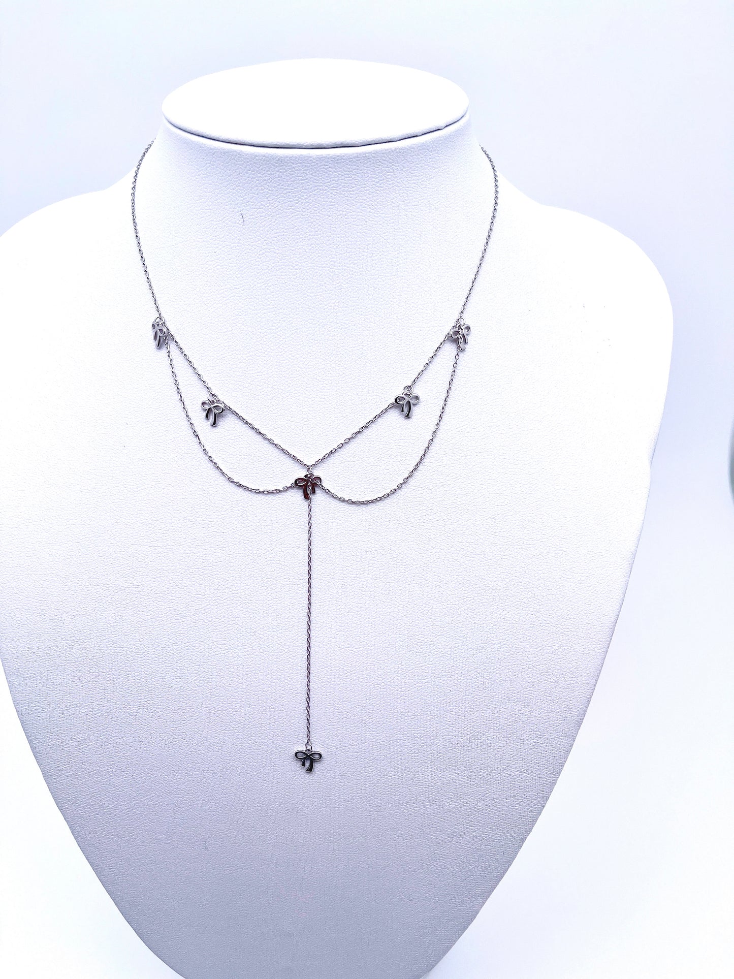 Bow Tie Multi-chain Necklaces