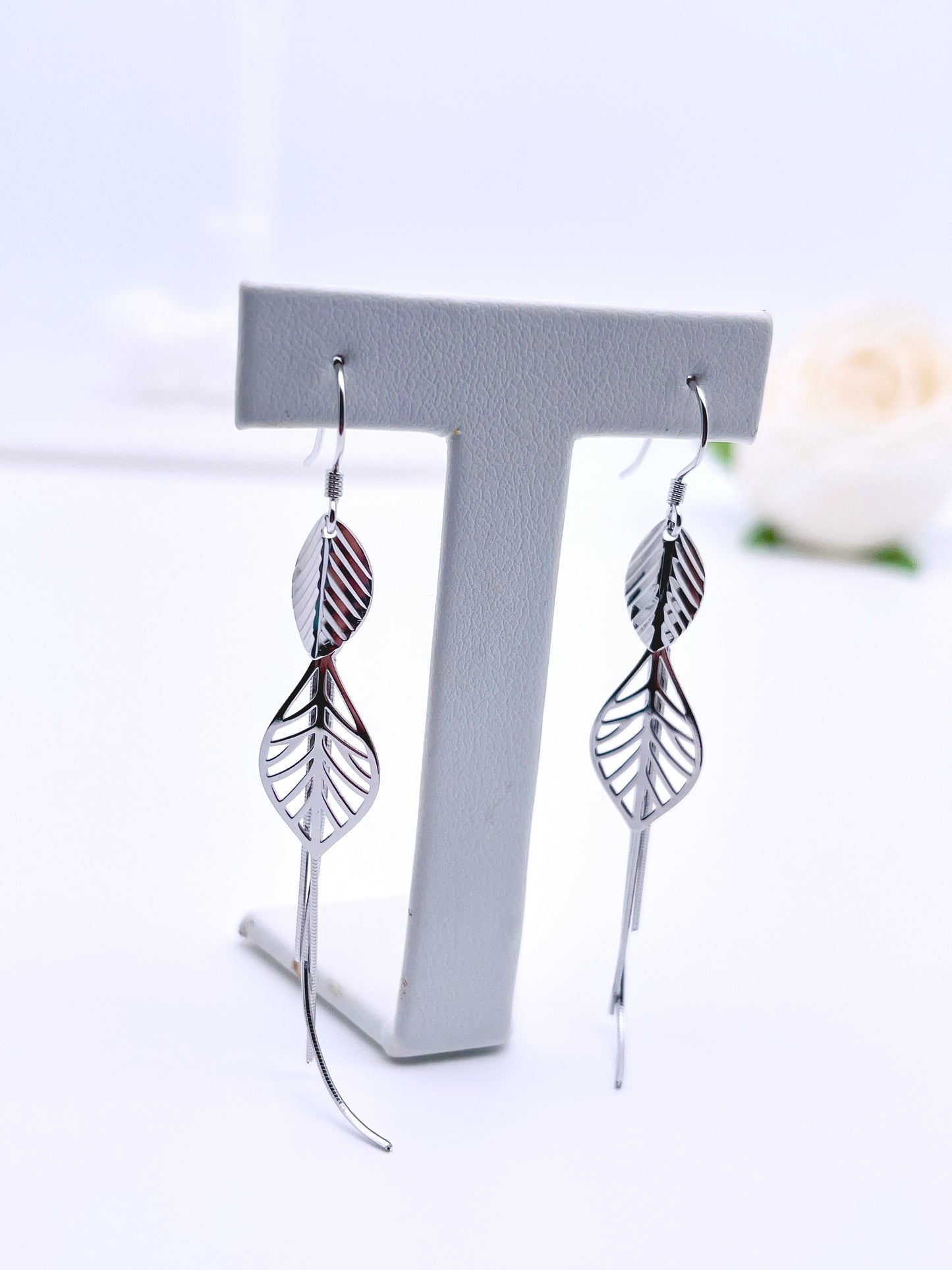 Leaves Tassel Earrings