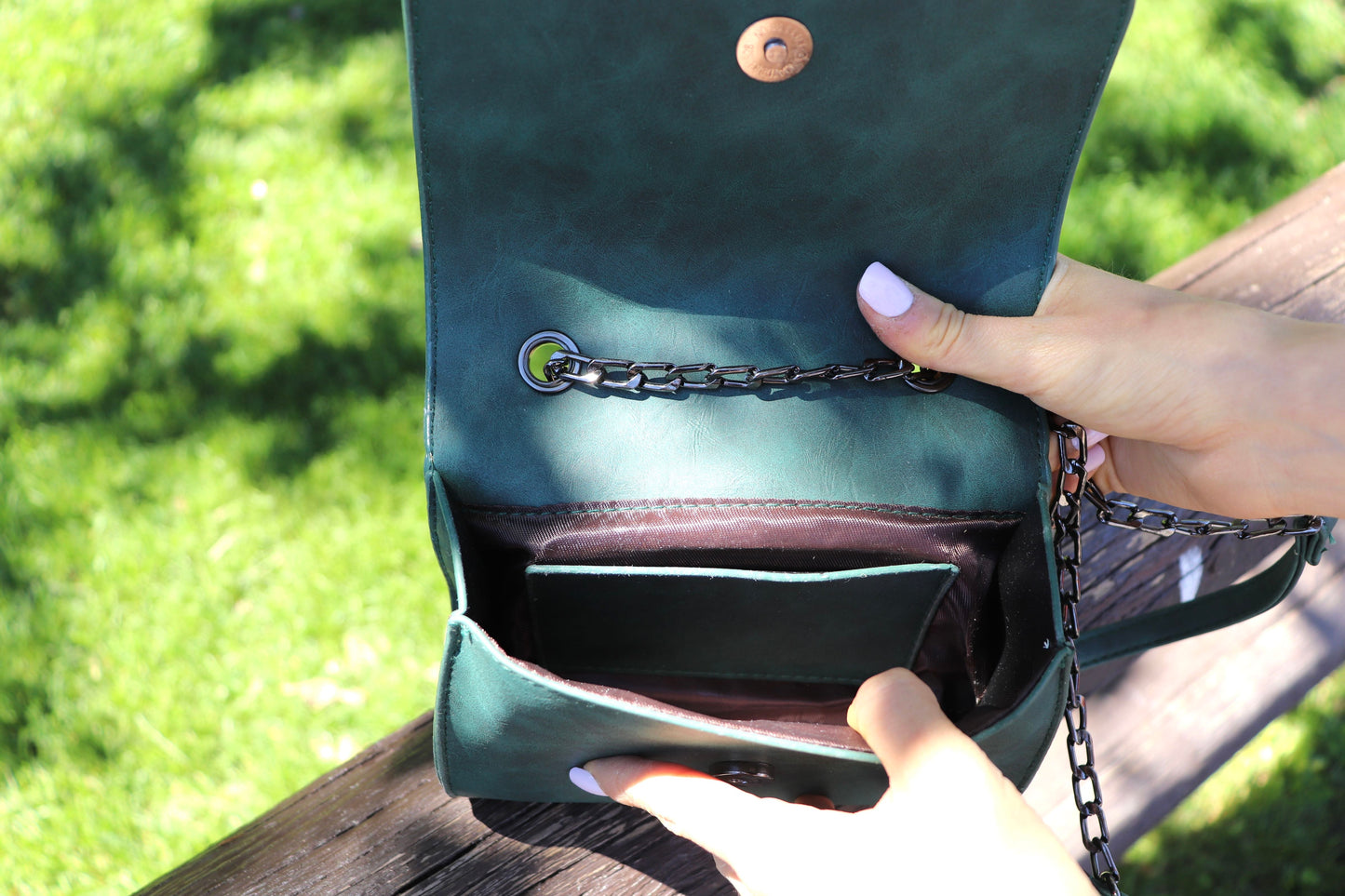 Small Leaf Saddle Bag
