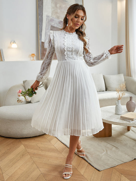 Snow-angel Lace Dress