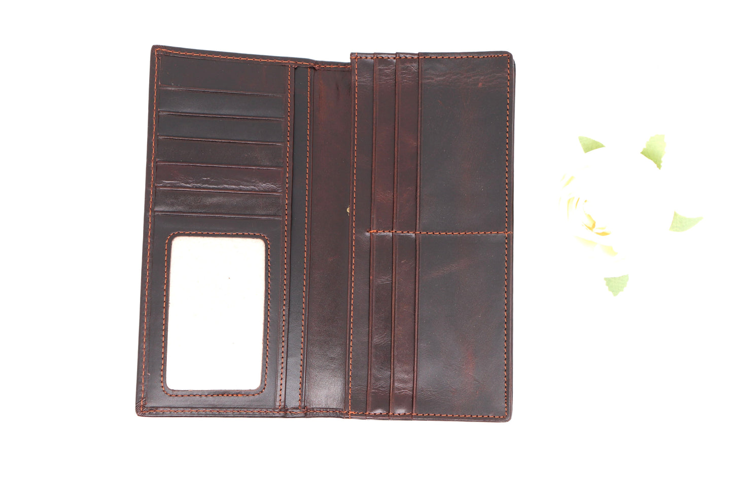 Natural Grain-mark Leather Wallets