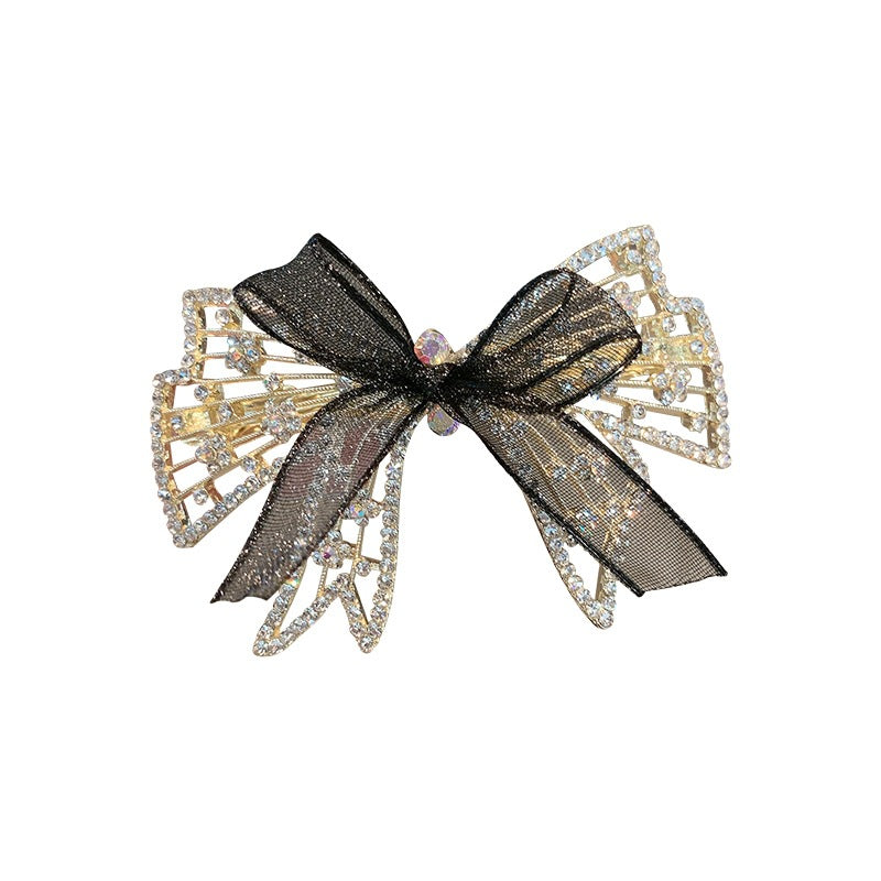 Ribbon Metallic Hair Barrette