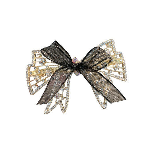 Ribbon Metallic Hair Barrette
