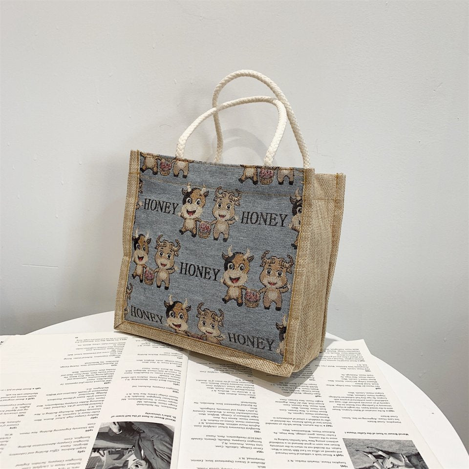 Small Happycow Canvas Totes