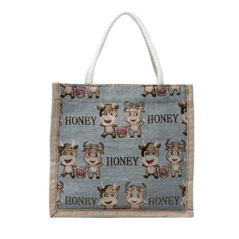 Small Happycow Canvas Totes