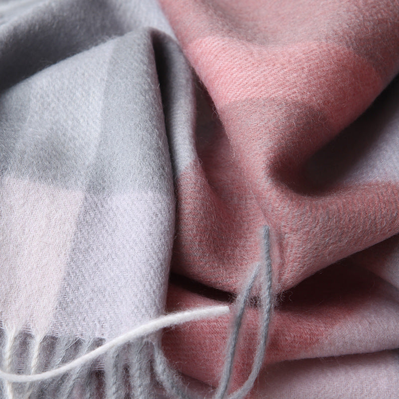 Tri-color Square Cashmere Scarves