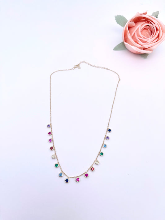 Rainbow Necklace in Sterling Silver