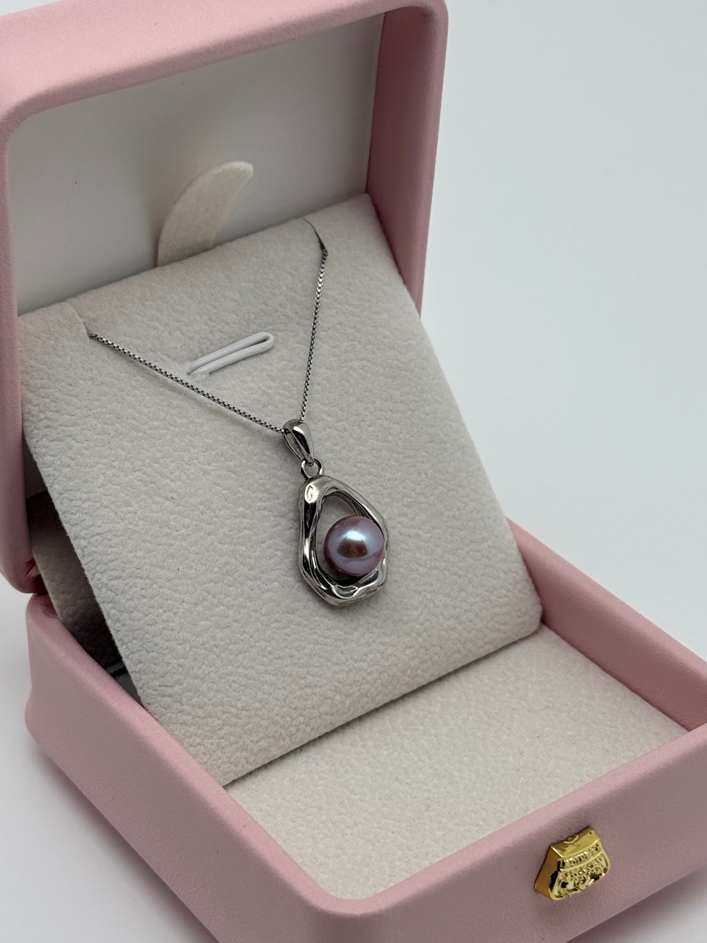 Solitude Pearl Pendant in Sterling Silver