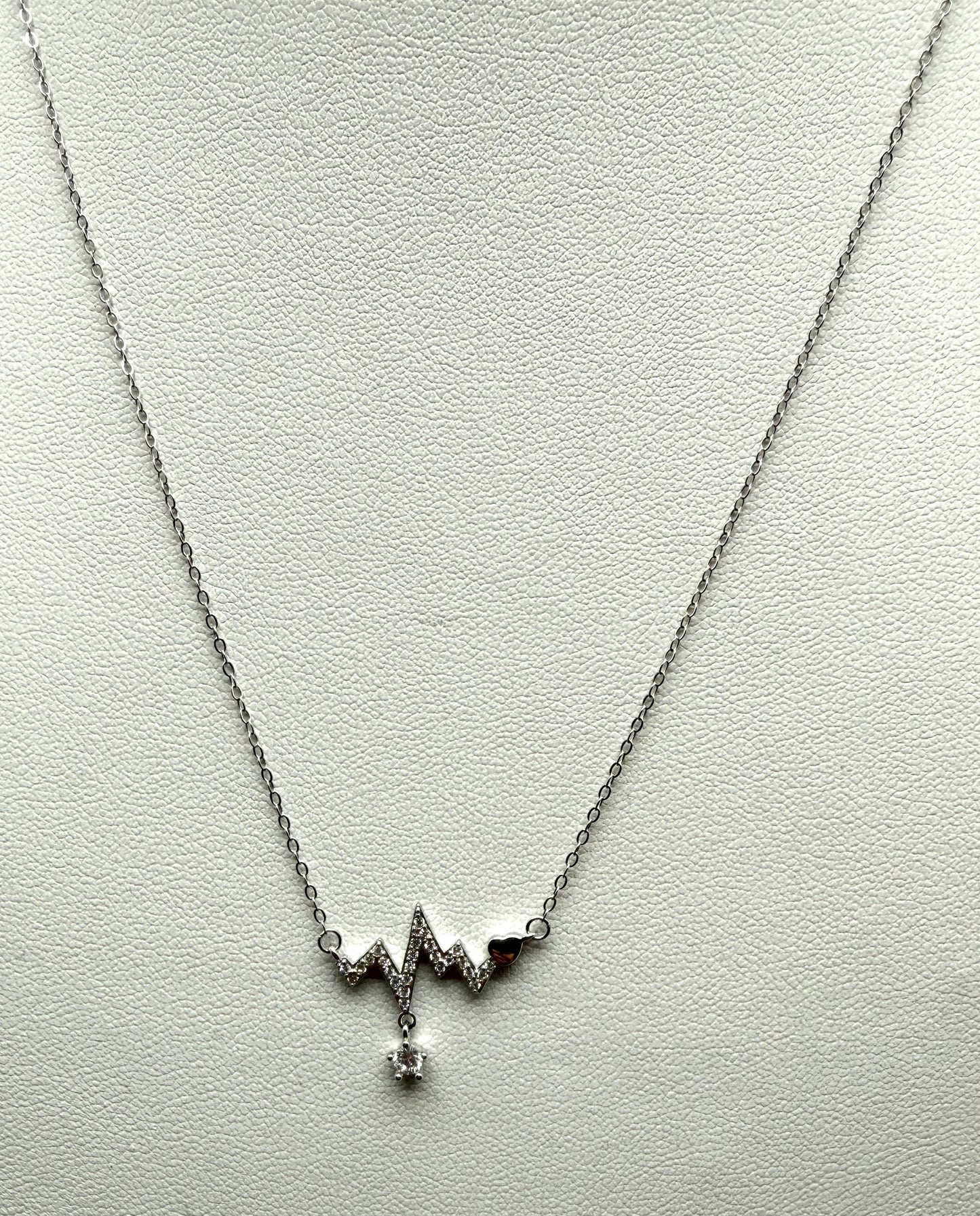 Love on Mountain Outline Pendant in Sterling Silver