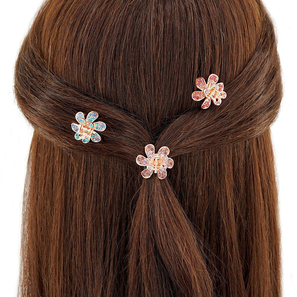 Small Floral Hair Claw Clips
