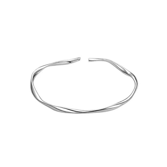 Sterling Silver Open Bangle