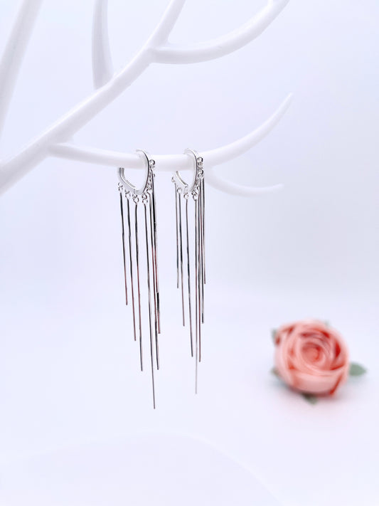 Multi-chain Tassel Earrings