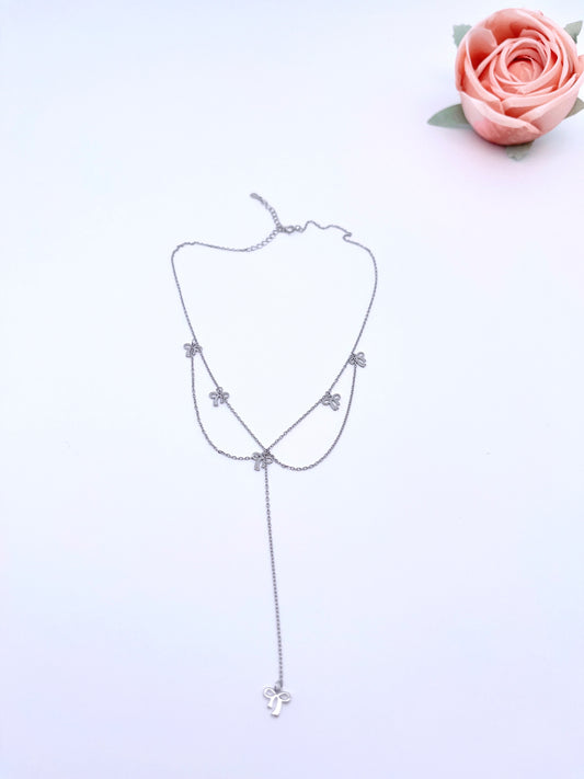 Bow Tie Multi-chain Necklaces
