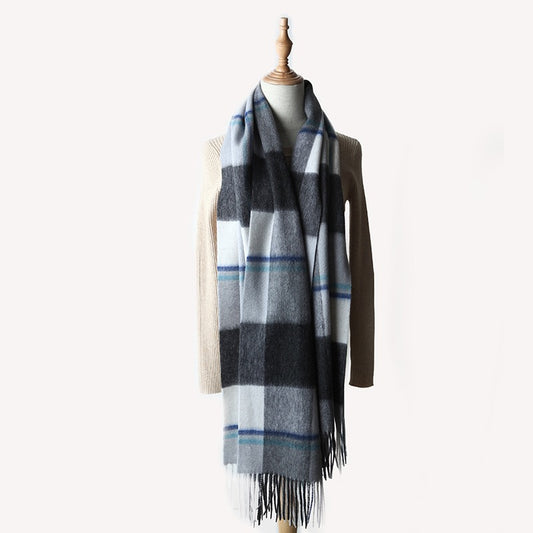 Tri-color Square Cashmere Scarves