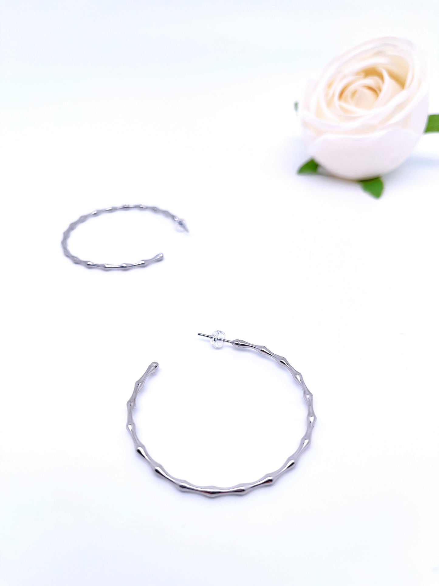 Big O Hoop Earrings in Sterling Silver