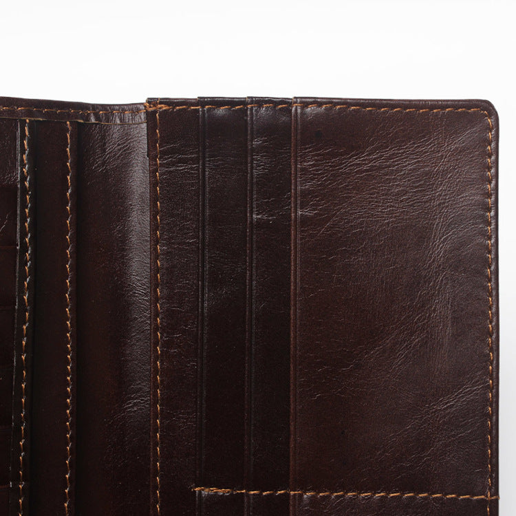 Natural Grain-mark Leather Wallets